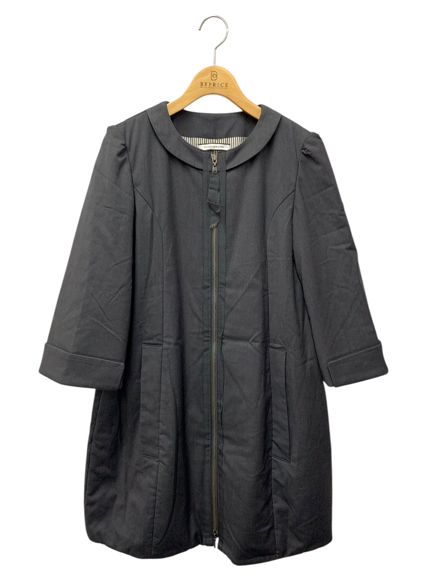フォクシーニューヨーク コート タキシードコクーン 33727 38 グレー ITD2WWJUR25L