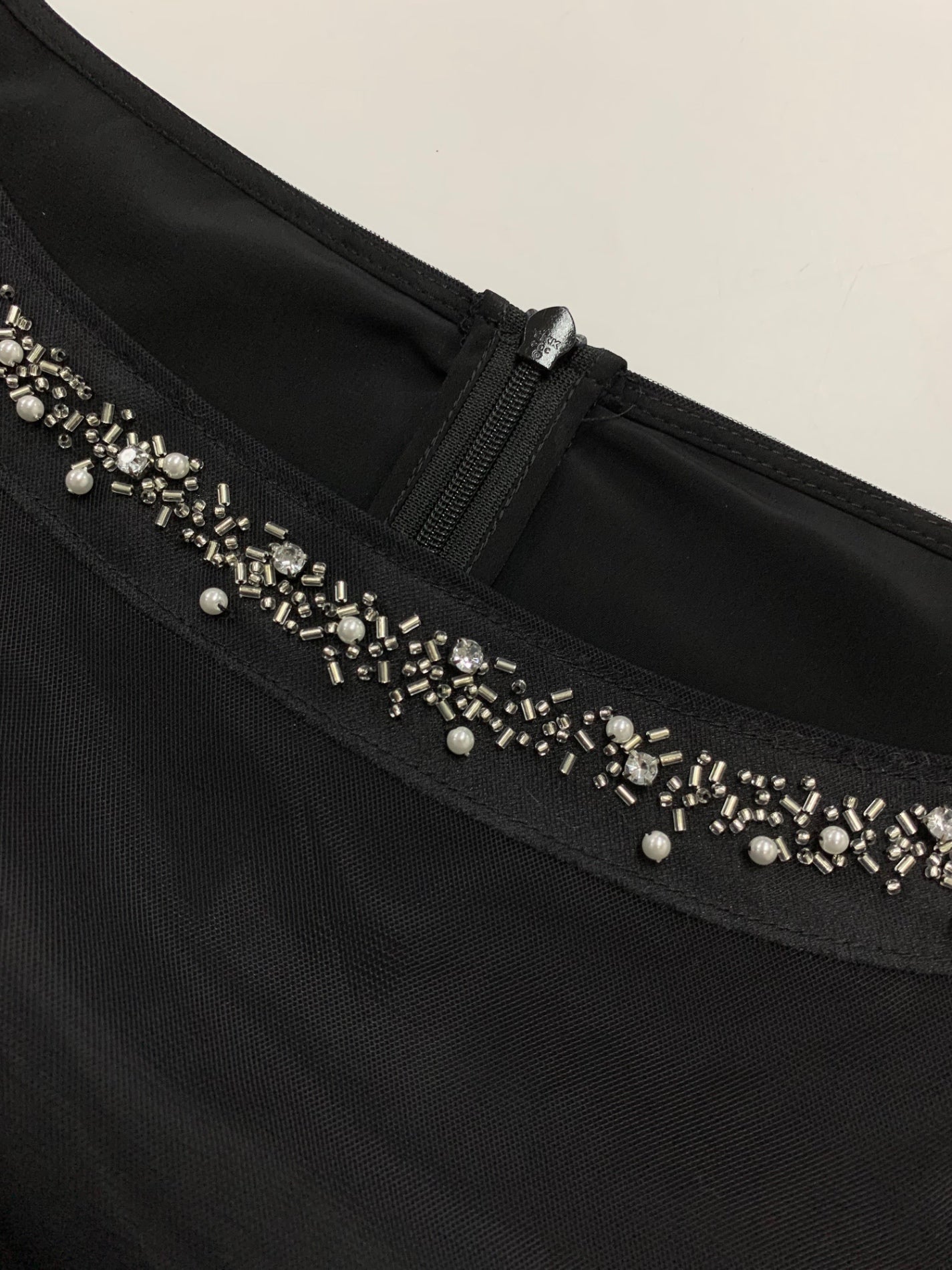 フォクシーブティック 43986 カットソー 38 ブラック ラインストーン ビジュー オーガンジー ITN2E58Z87YZ