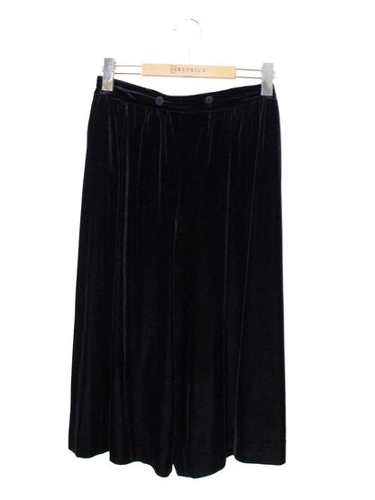 エムズグレイシー 726502 ワイドパンツ 36 ブラック ベロア ITDEGEZN23YP 【SALE】