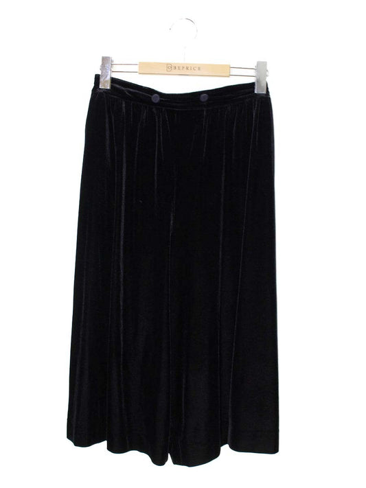 エムズグレイシー 726502 ワイドパンツ 36 ブラック ベロア ITDEGEZN23YP 【SALE】