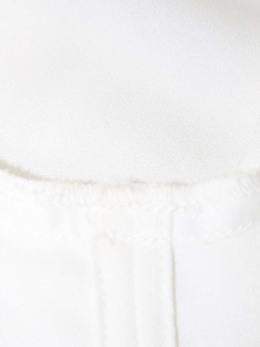 ルネ 5331140 ブラウス 34 ホワイト バイカラー リボン ITRQ2AM93I0E