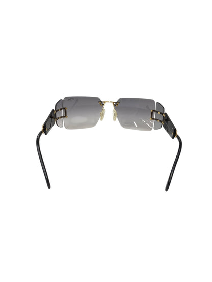 カザール MOD.923 サングラス ブラック リムレス スクエア ITAPVKUA4EAW