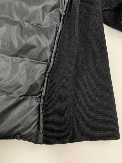 モンクレール CARDIGAN TRICOT 9B00018M1131 ダウンカーディガン S ブラック ジップアップ ITHUD0GCJUQW