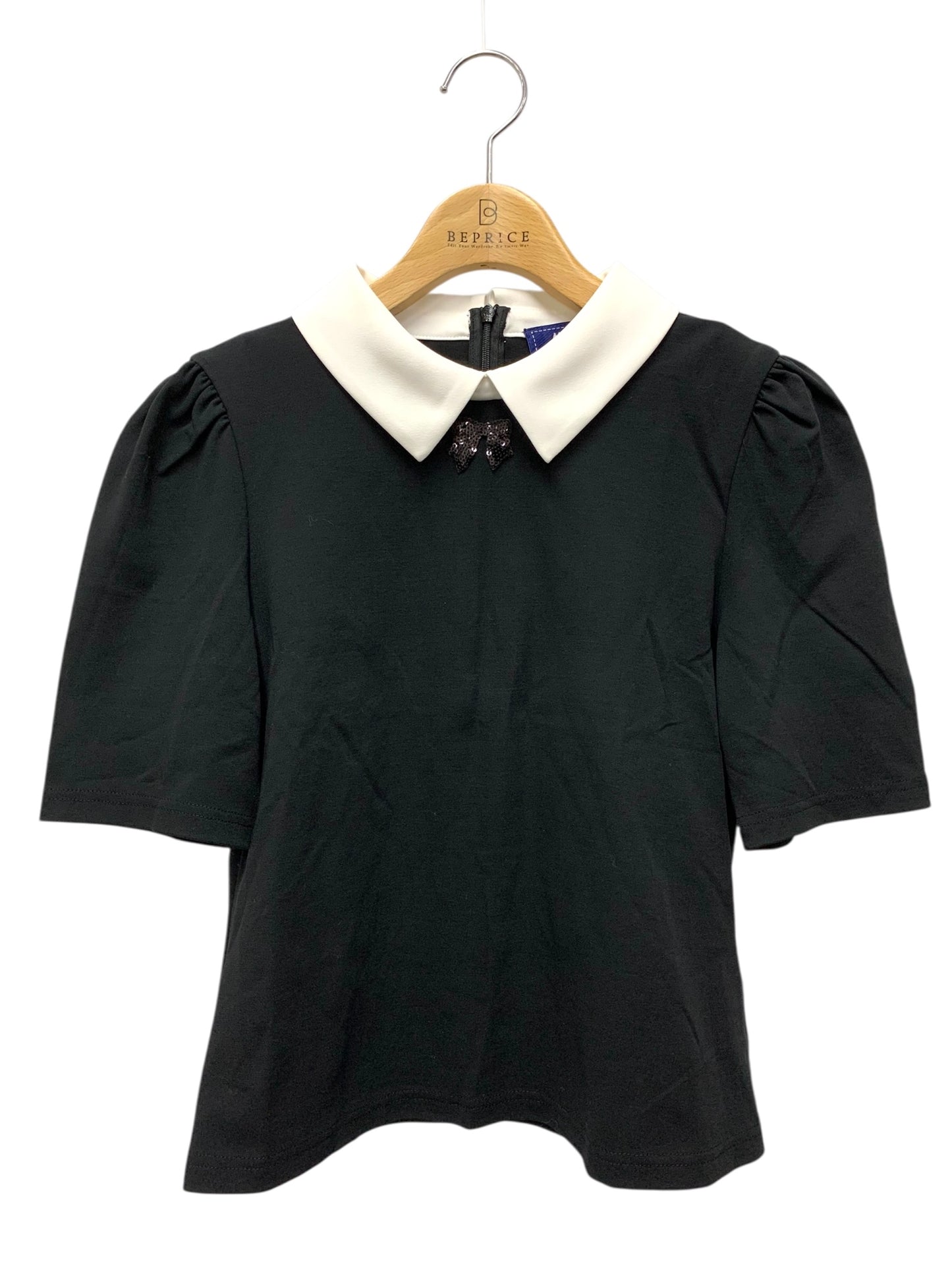 エムズグレイシー 白襟カットソー 415301 38 ブラック ITSDODJMXDQG 【SALE】