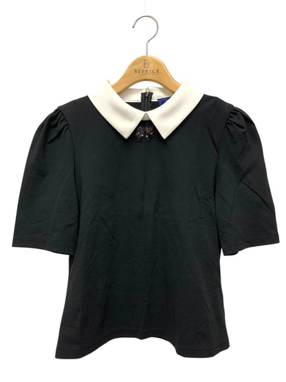 エムズグレイシー 白襟カットソー 415301 38 ブラック ITSDODJMXDQG 【SALE】