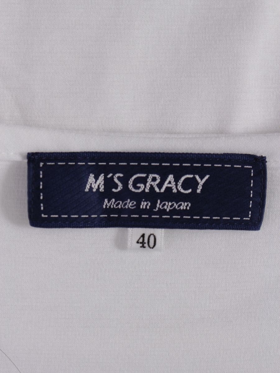 エムズグレイシー 女の子モチーフロングカットソー 415310 40 ホワイト ITRNOQHMZEXK