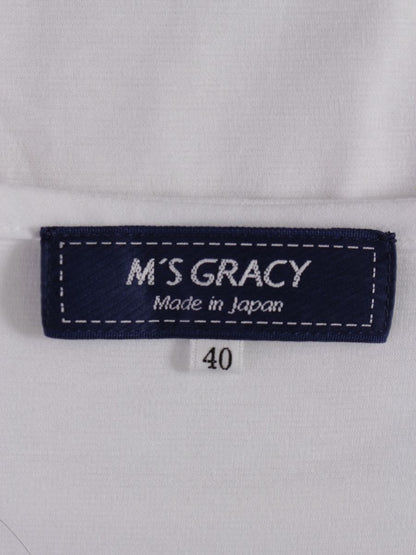 エムズグレイシー 女の子モチーフロングカットソー 415310 40 ホワイト ITRNOQHMZEXK