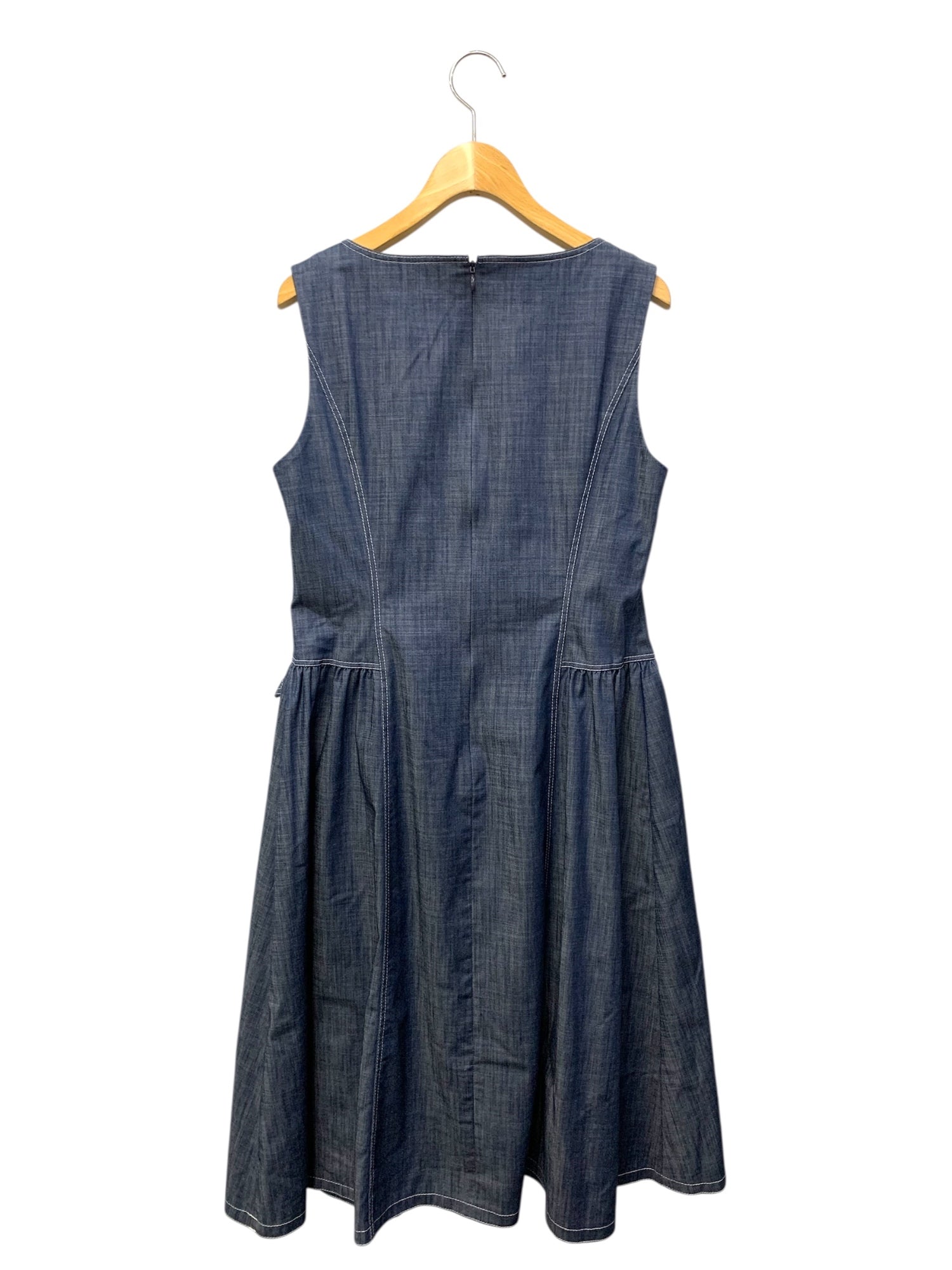 エムズグレイシー 211302 ワンピース 38 ネイビー ジャンパースカート