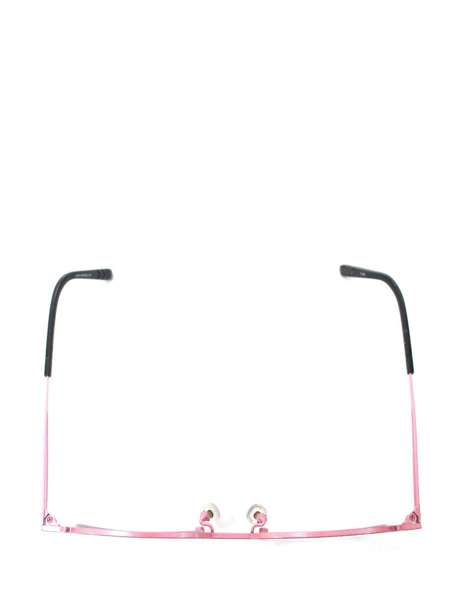 タカノリユゲ YUGE COLLECTION TY-36 メガネ ピンク/ブラック メタルフレーム フルリム オーバル ITDF9Q9EL6TH