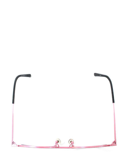 タカノリユゲ YUGE COLLECTION TY-36 メガネ ピンク/ブラック メタルフレーム フルリム オーバル ITDF9Q9EL6TH