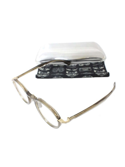 アイヴァン7285 570 メガネ 透明 ベージュ コンビフレーム フルリム ウェリントン IT7MR9BGTH4S