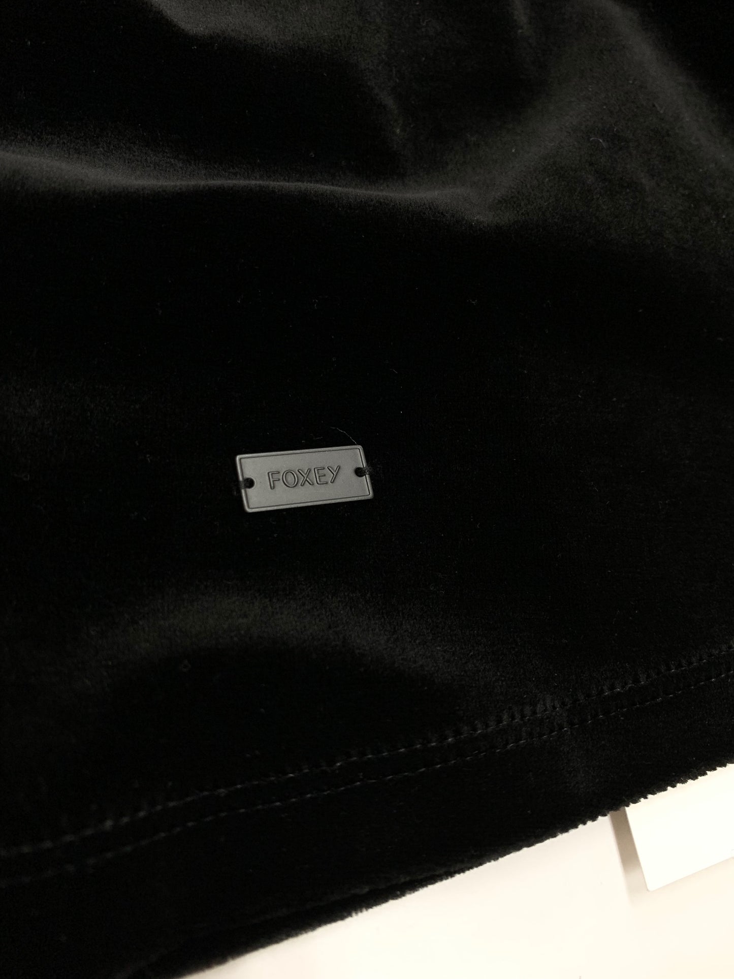 ベロアノワール by フォクシーニューヨーク Serenade セレナーデ 45473 ブラウス 38 ブラック ベロア パフスリーブ ITLTK5XJKJCA