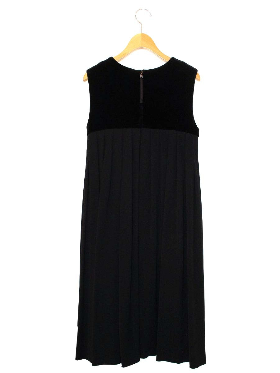 ベロアノワール by フォクシーニューヨーク 38288 ワンピース 38 ブラック Back Tuck Dres IT4LGFNPACJ0