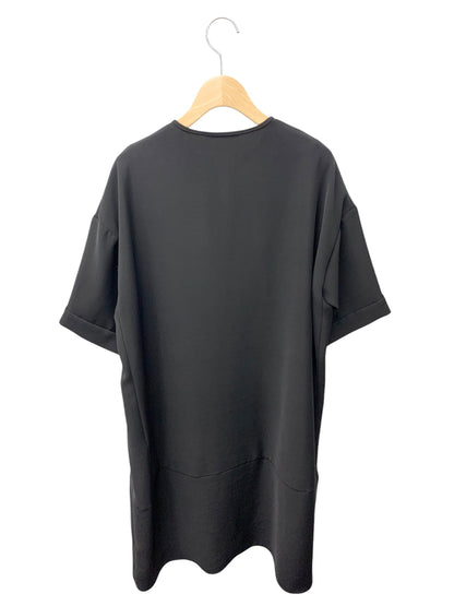 ヨーコチャン YCD-223-877 ワンピース F ブラック スリットライン コンフォータブル ドレス IT3IQ88SPQCQ