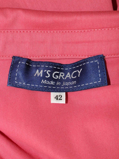エムズグレイシー 314113 ジャケット 42 ピンク コットン カメリアジップ ITN5Q7RCIFIQ