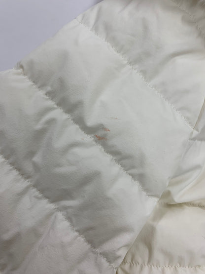 エムズグレイシー フェイクファー付きロングダウンコート 319605 38 ホワイト カメリアジップ パールアップリケ ITMZB0H5RJ54