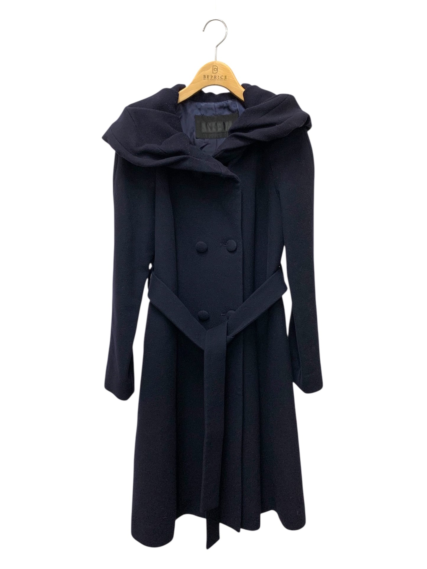 トゥービーシック W5B52-438-29 トレンチコート 40 ネイビー ウール ITHPBWKBPHWQ