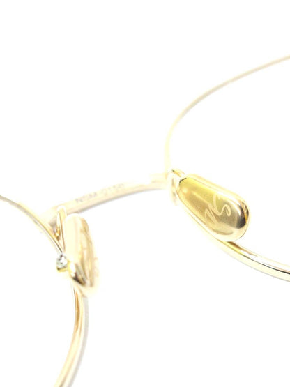 ネイティブサンズ Roy 47 メガネ ゴールド チタンフレーム ストロベリーシェイプ ITNVCR8EI76K