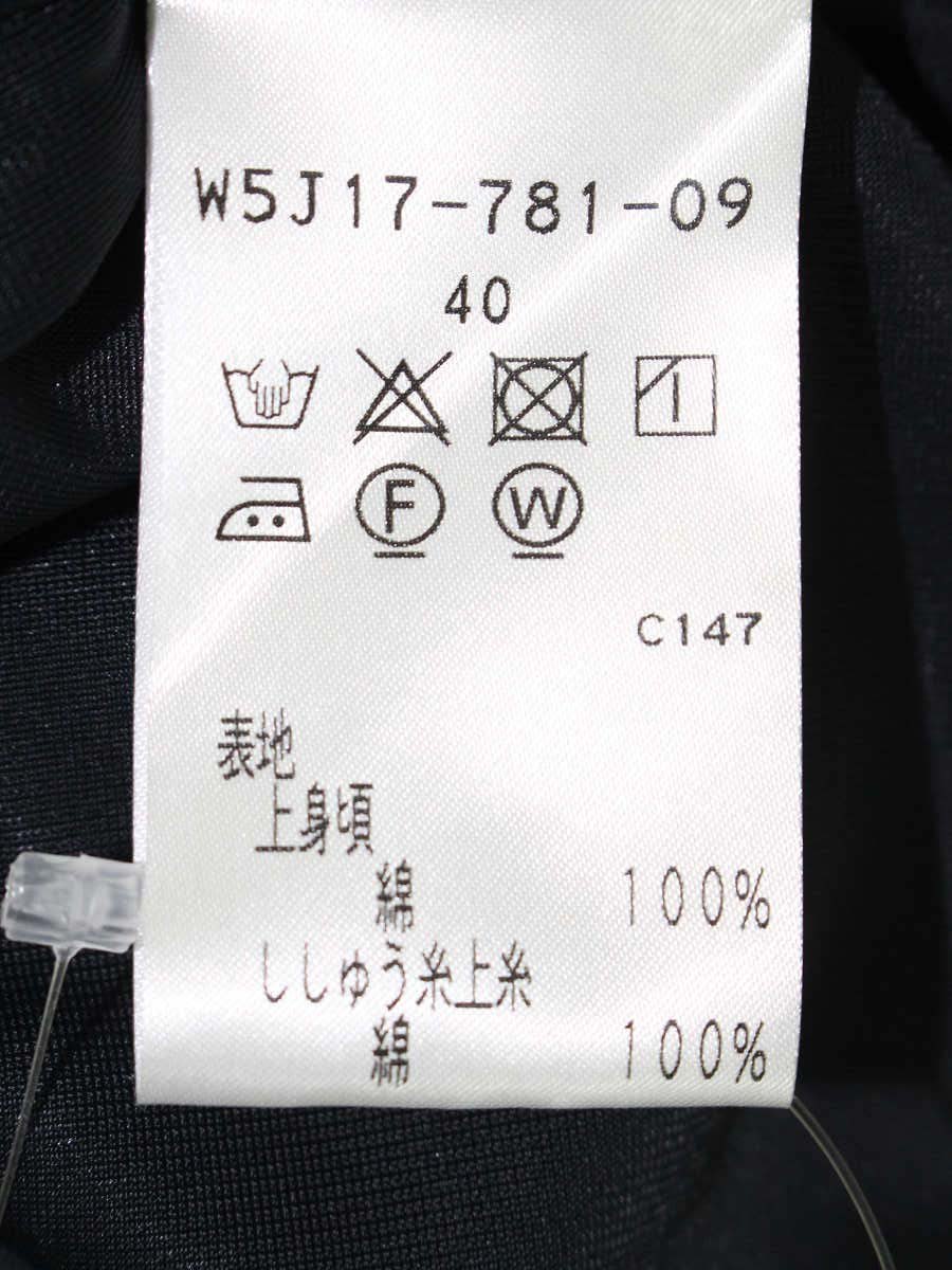 トゥービーシック W5J17-781-09 ワンピース 40 ブラック 袖シフォン 切替 IT1DNEF3GDIC