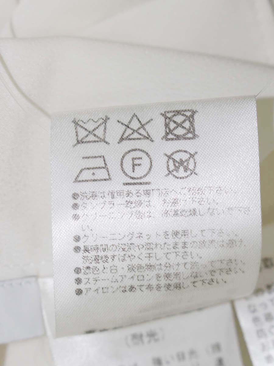 フォクシーブティック 39712 ブラウス 40 ホワイト バイカラー ボウタイ IT67ZRYKKAWO