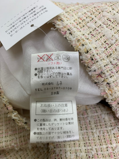 ルネ 6913500/6914570 セットアップ 34 ピンク ジャケット・スカート ツイード TISSUE ITXYESKY72OS