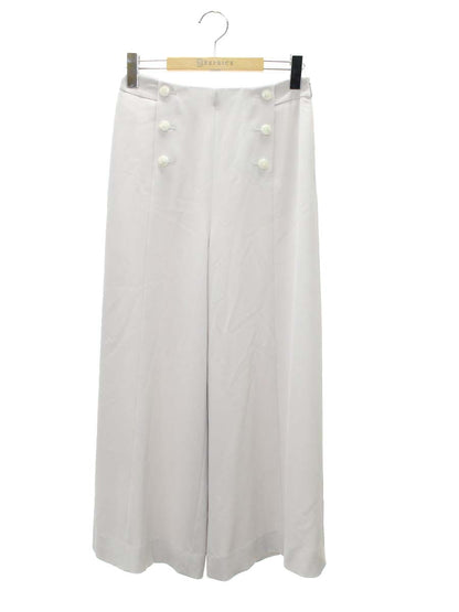 ルネ basic 5825080 ワイドパンツ 34 グレージュ ボタン ITUKN5LGJGLY