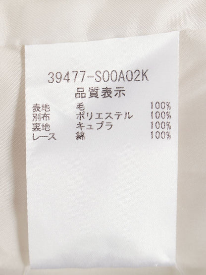 フォクシーブティック ドレス Vバロン 39477 ワンピース 42 アイボリー Ｖネック ITQY0SJ00UCE