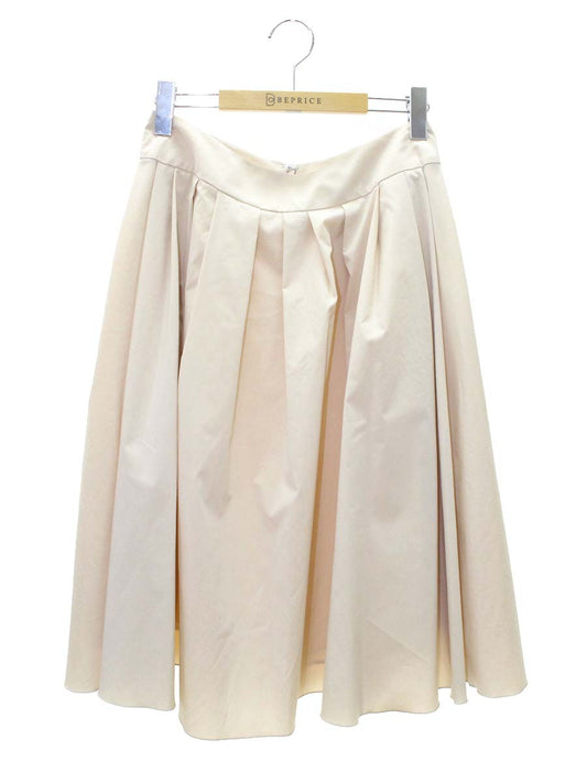 エムズグレイシー 217101 スカート 40 ベージュ フレア IT5KDSJUJUXW