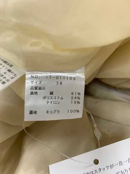 エムズグレイシー 011105 ワンピース 38 ベージュ フラワージャガード IT2EGOXHVPIO