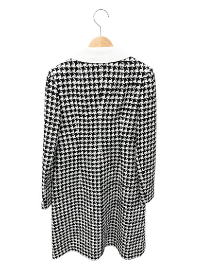 ルネ 6016800 ワンピース 34 ブラック ツィード パール 千鳥格子 替え襟付き ITS1CRIV1TRY 【SALE】