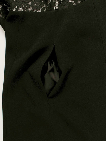 トッカ OPTOHS0001 ワンピース 0 ブラック レース パフスリーブ ITXVI1AJN9IO