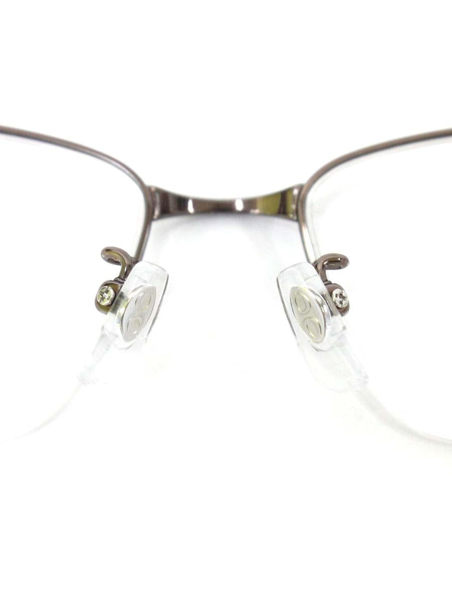 ラインアートシャルマン XL1846 眼鏡 メガネ ガンメタル ブラウン メタルフレーム ハーフリム スクエア IT8L74PE0U8S 【SALE】