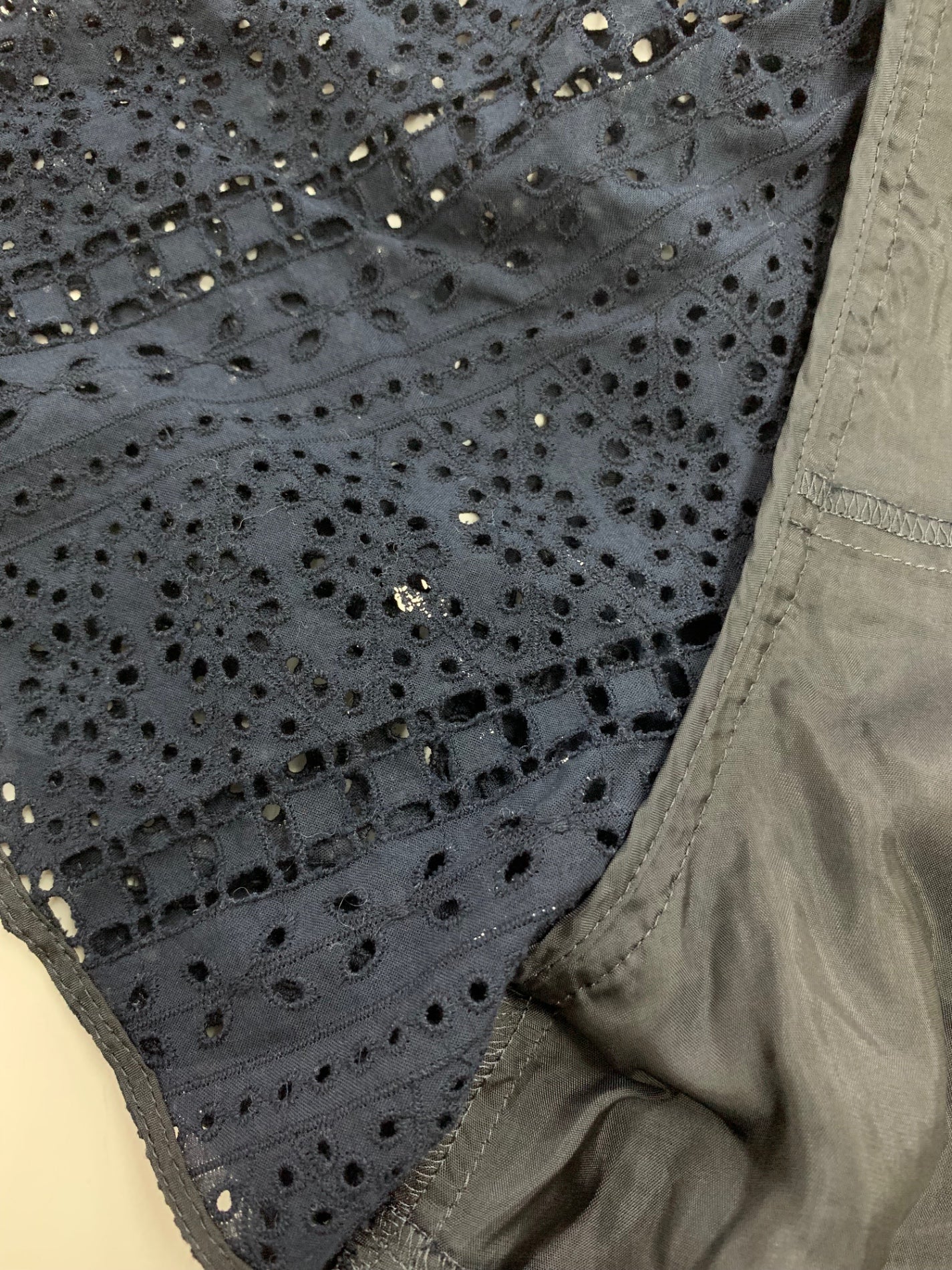 フォクシーブティック Provence 45167 ブラウス 38 ネイビー レース プロヴァンス ITKAA1NUCXUI