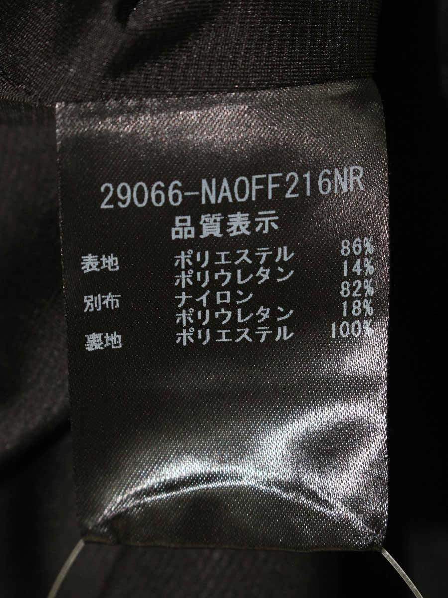フォクシーニューヨーク クールロワイヤル 29066 ワンピース 38 ブラック メッシュ  バックジップ Aライン クルーネック ITBBMOF5GC4K