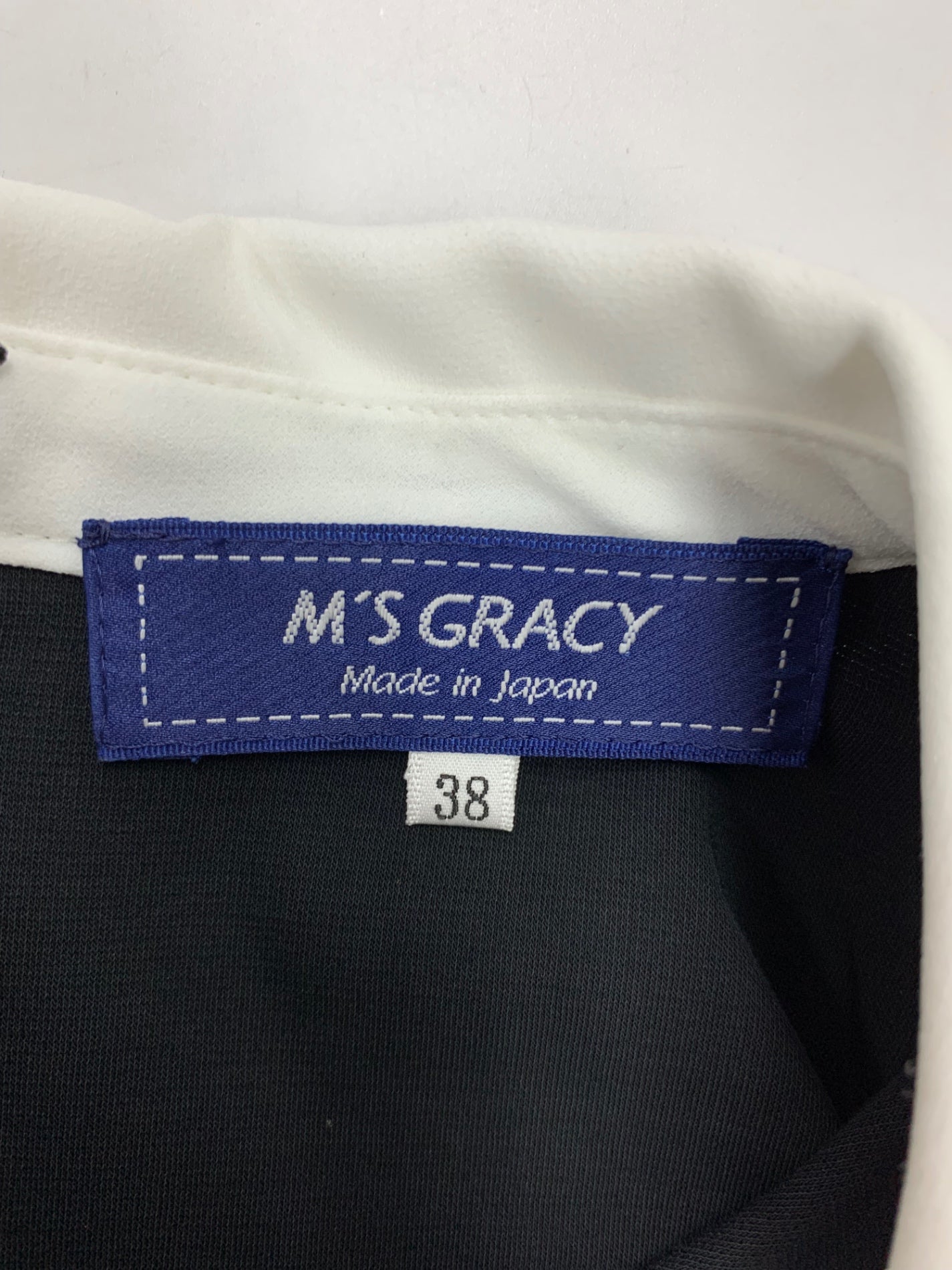 エムズグレイシー 白襟カットソー 415301 38 ブラック ITSDODJMXDQG 【SALE】