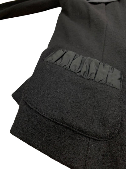 エムズグレイシー 824532 ジャケット 38 ブラック リボン フリル ITUNS2K363SE