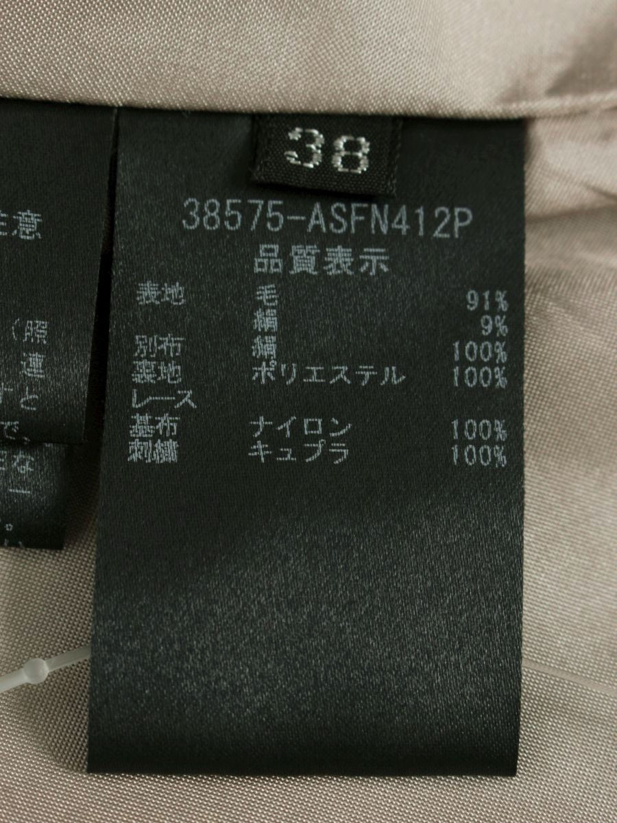 フォクシーブティック Silk Wool Skirt 38575 スカート 38 ベージュ ITHGOJZCZUTM
