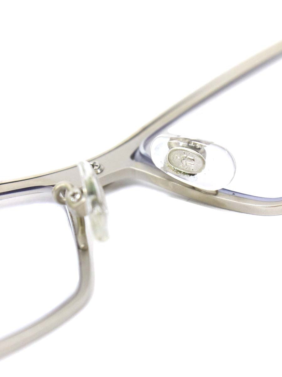 サムライ翔 SS-T29 メガネ シルバー/ホワイト メタルフレーム スクエア ♯1 ITVT05DP0ETY