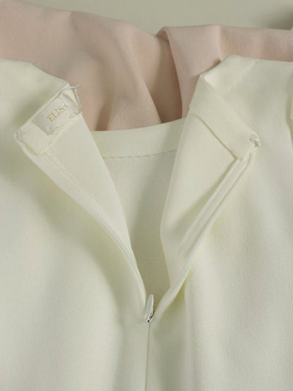 エリザ 28128011 ワンピース 2 ピンク サーブルストレッチ ビジュー ITAQ4D4HKS90