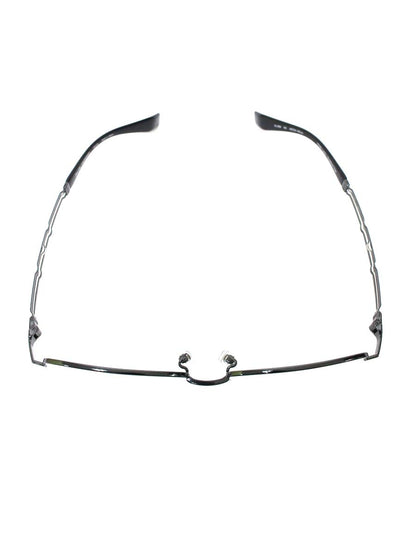 ラインアートシャルマン XL1859 メガネ ブラック/シルバー メタルフレーム ハーフリム スクエア ITWCEOIGKJS8