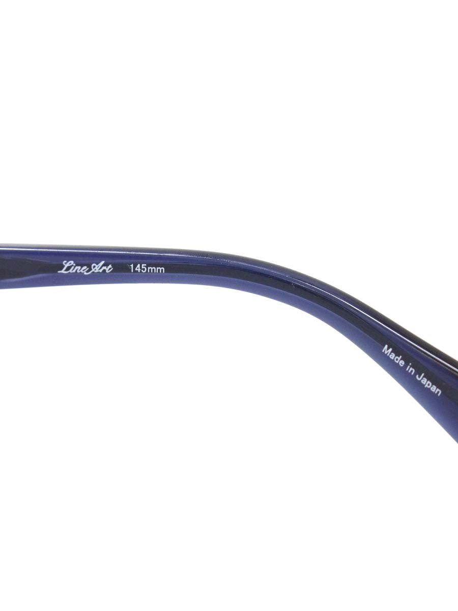 ラインアートシャルマン テノール・コレクション XL1469-LG メガネ シルバー/ネイビー コンビフレーム ハーフリム スクエア ITFMT6CUQTCC 【SALE】