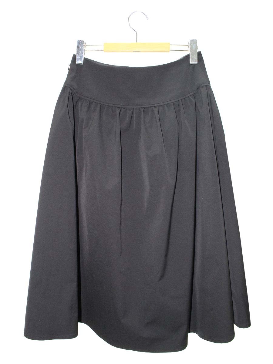 エムズグレイシー ギャザーフレアーエレガントスカート 217107 スカート 40 ブラック IT3RM8FAD56O 【SALE】