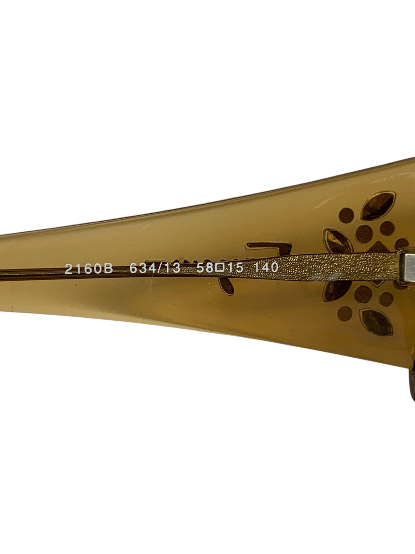 サルヴァトーレフェラガモ 2160B サングラス ブラウン セルフレーム フルリム ビジュー IT11J9R04DFC