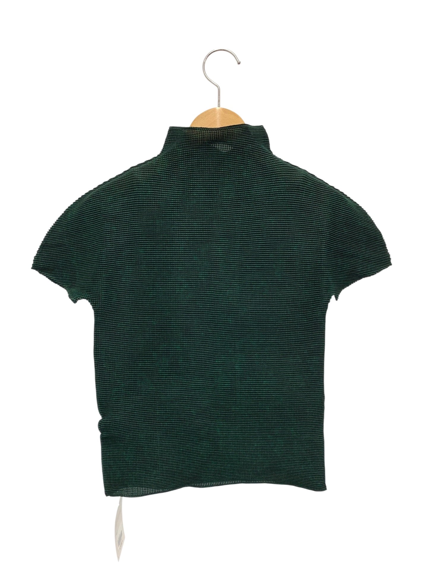 ミーイッセイミヤケ MI33FK205 プルオーバー グリーン ボトルネック ワッフルプリーツ ボトルネック ITMFLXHJ3H20 【SALE】