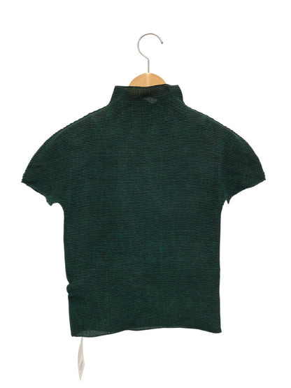 ミーイッセイミヤケ MI33FK205 プルオーバー グリーン ボトルネック ワッフルプリーツ ボトルネック ITMFLXHJ3H20 【SALE】