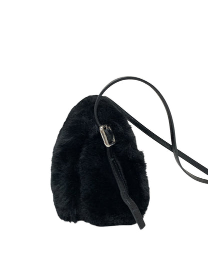 ロジェヴィヴィエ Viv Choc Strass Phone Holder RAWAWHO2302MSRB ショルダーバッグ ブラック フォンホルダー ファー ITFAW12D4HE8