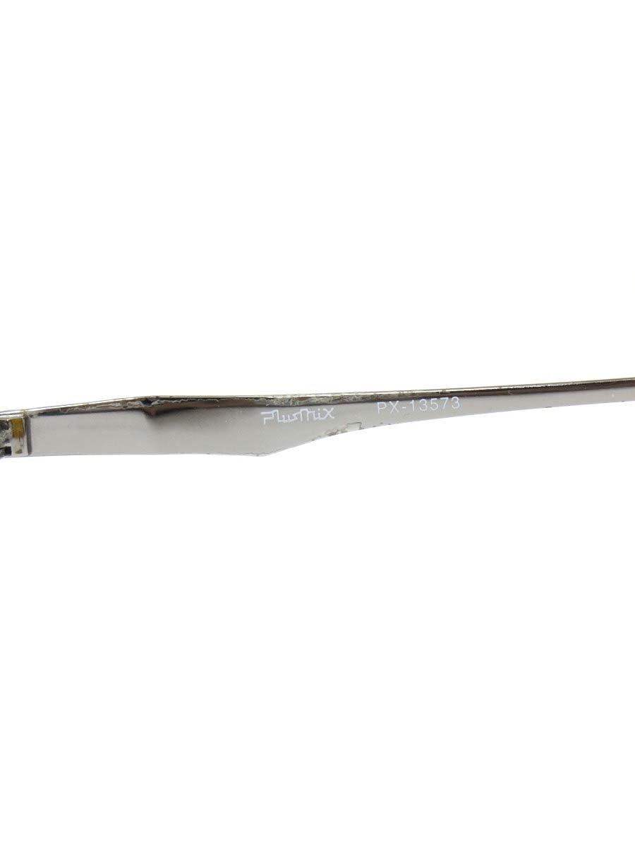 プラスミックス PX-13573 メガネ メタルシルバー/グレー スクエア メタルフレーム TITANIUM ITFOHDMM1H9K