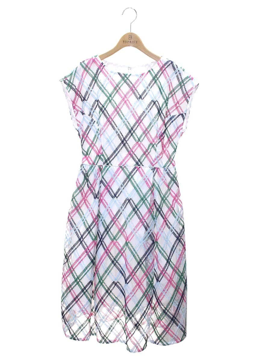 チェスティ 11S535 ワンピース 0 ホワイト バックジップ IT7CDC920QKQ