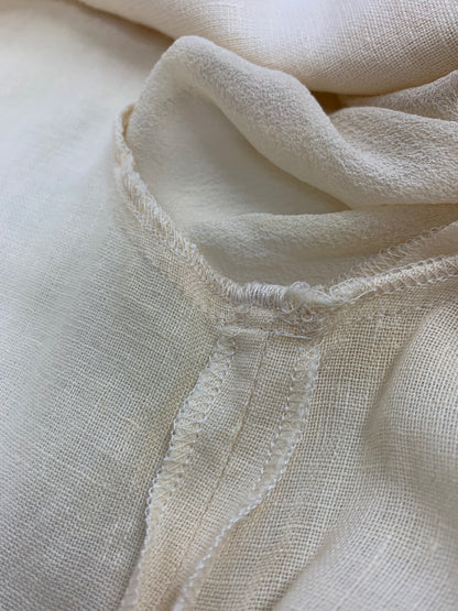 マックスマーラ ワンピース 36 ベージュ リネン 麻 ラップ IT03JE98MURG