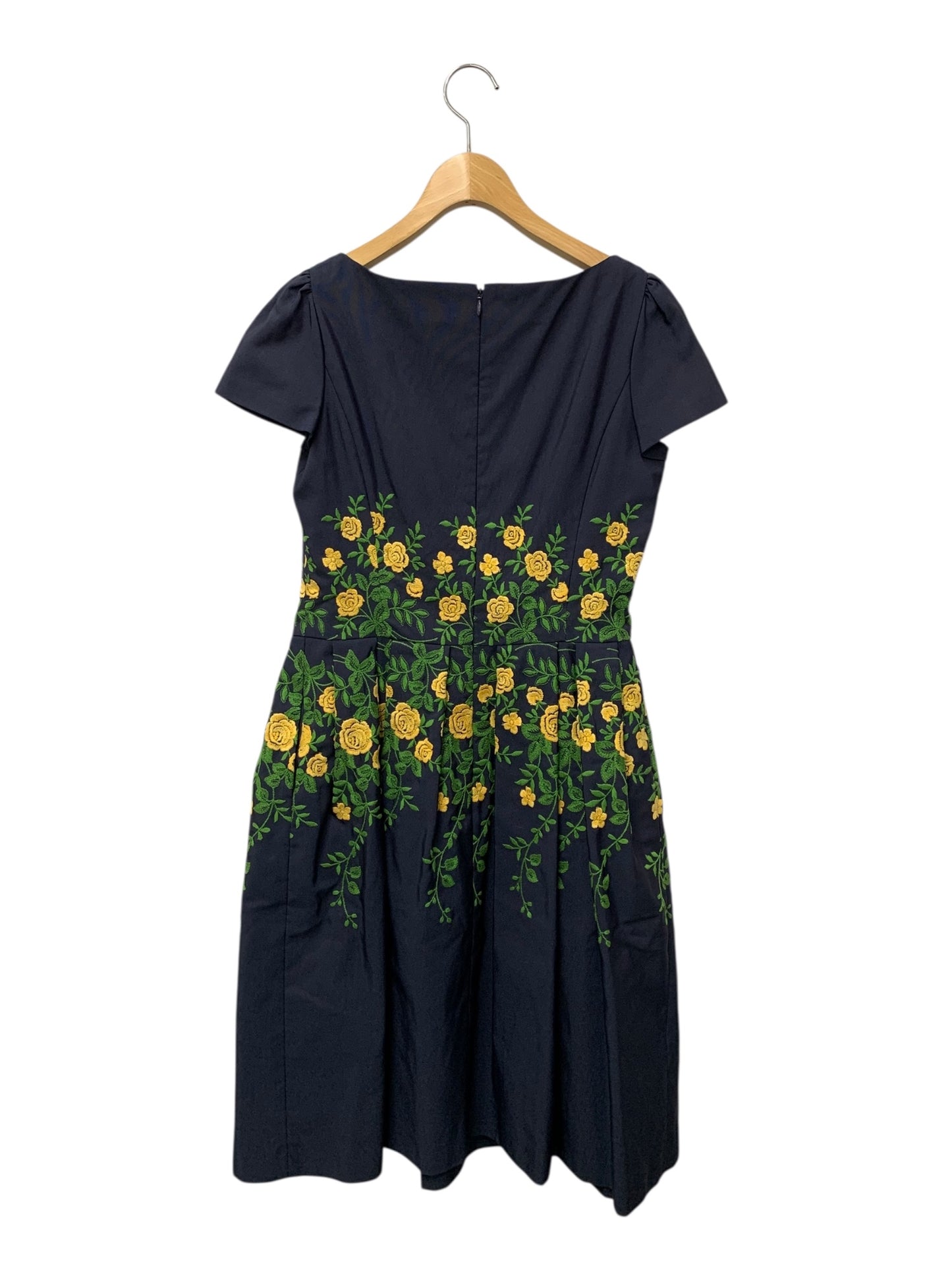 エムズグレイシー Flower pattern Embroidery Dress 911307 ワンピース 38 ネイビー IT78302XVIIK